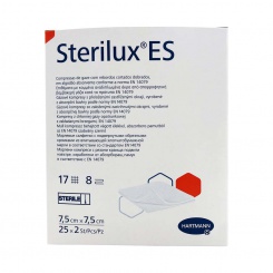 Gáza Sterilux ES 7,5x7,5cm steril.25x2ks (418554)