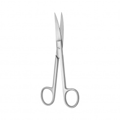 Nůžky chirurgické zahnuté hrotnaté; 16,5 cm