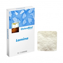 OsteoBiol Soft Cortical Lamina 1 Blister DRIED/FINE 25x25x0.5mm  (+- 1 mm) porcine -prasečí